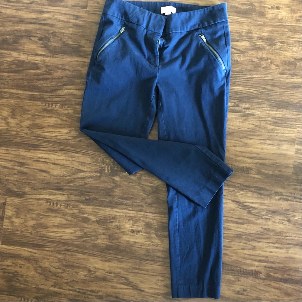 LOFT Navy Ankle Dress Pants